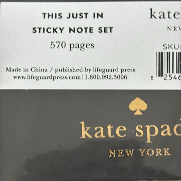 Kate Spade New York Black Dot Sticky Note Cube! - Picture 5 of 6